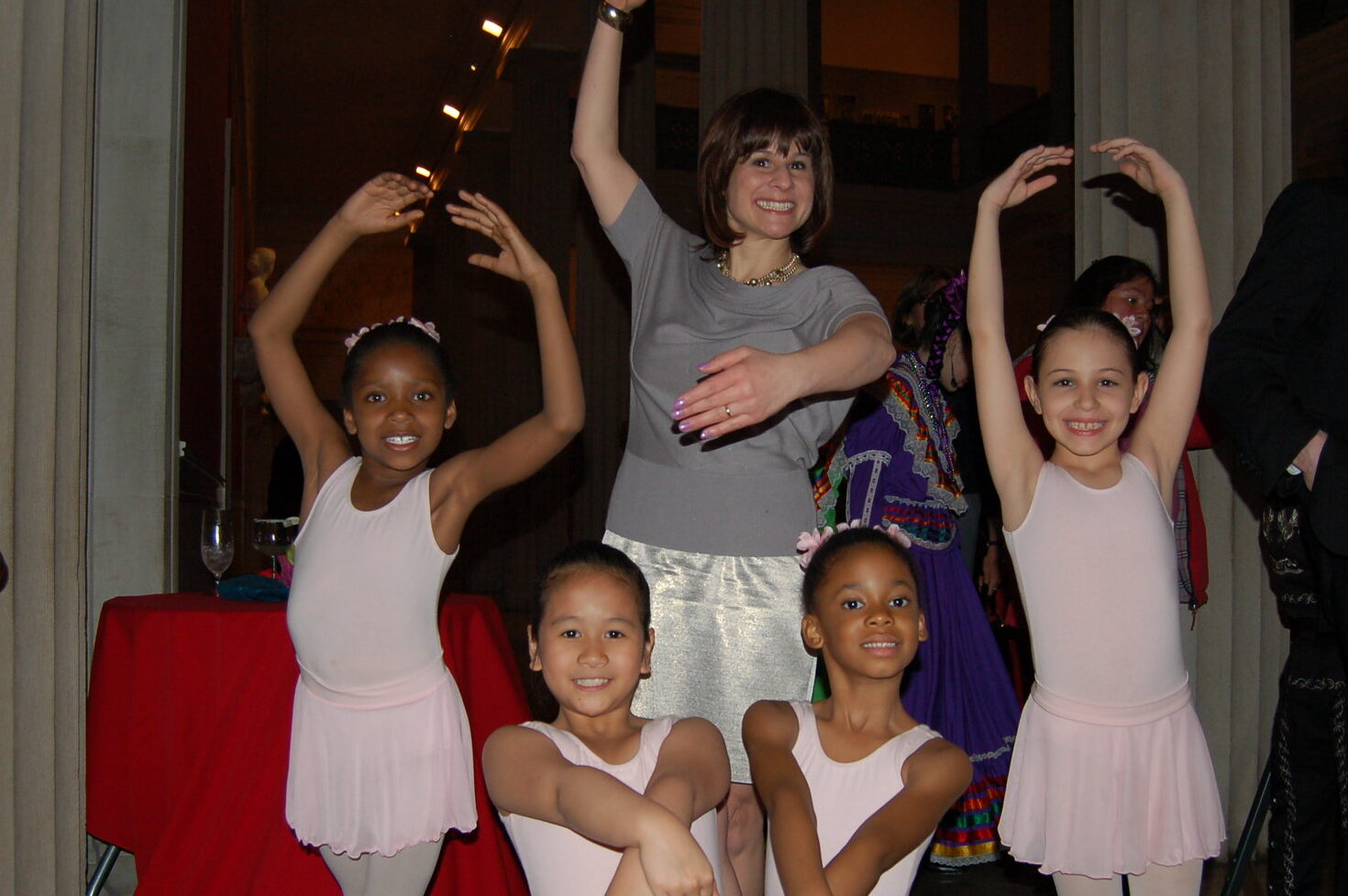 Maureen with Sitar dancers.